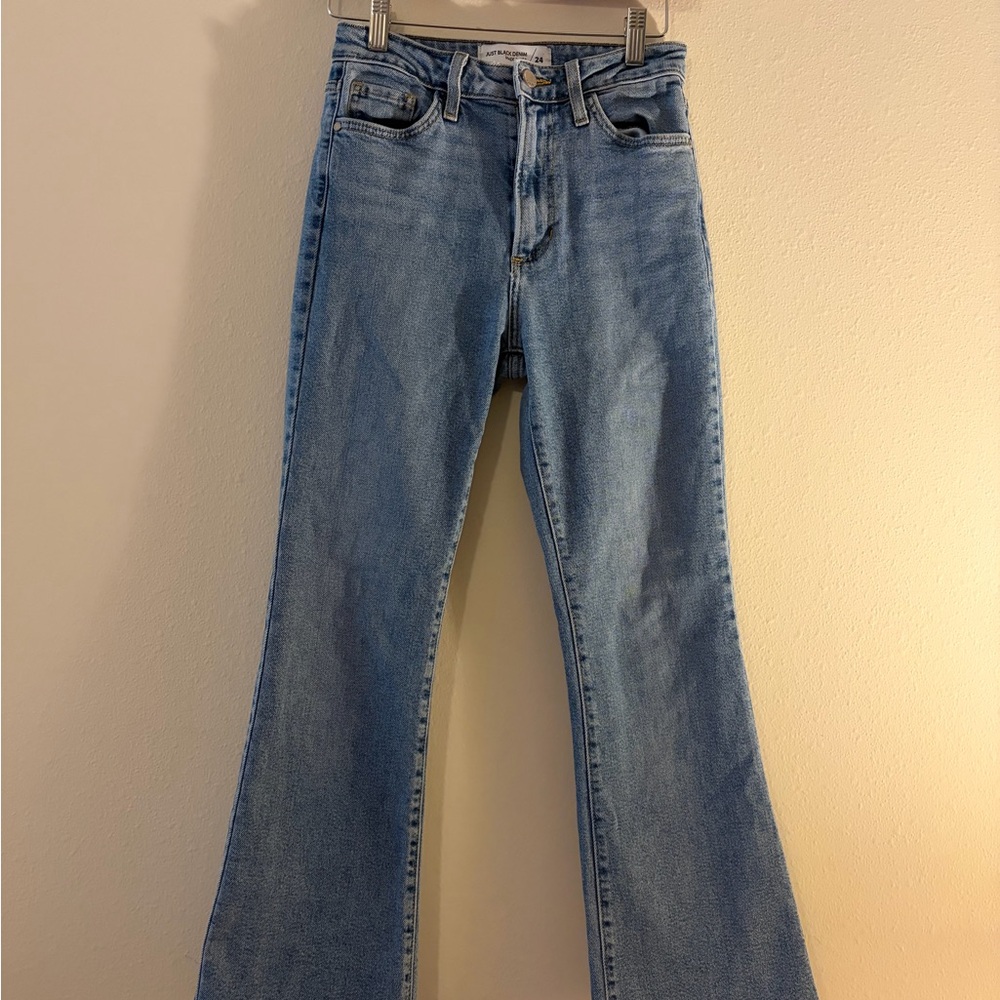 Just Black Light Blue Flare Jeans